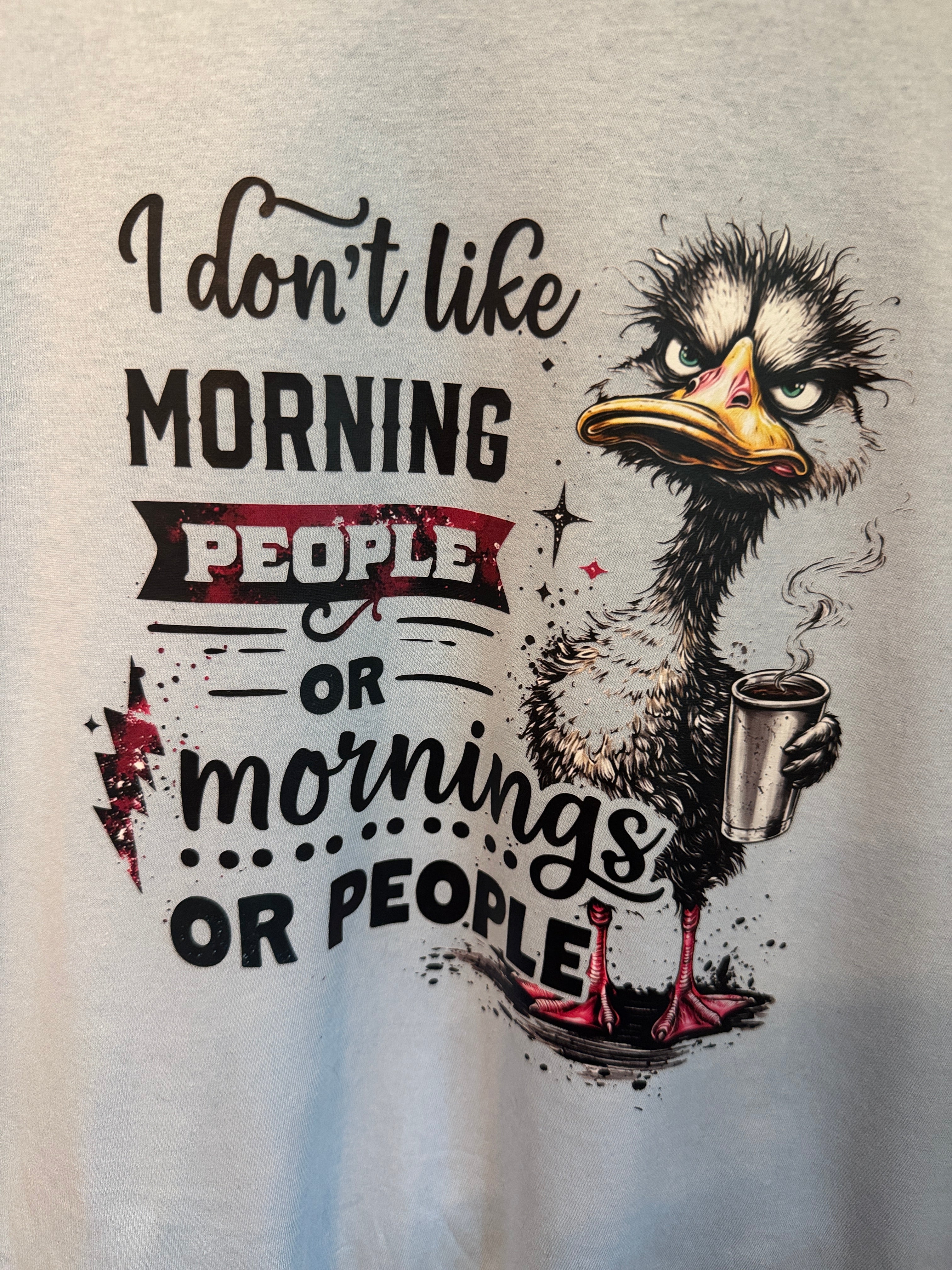 I don't like mornings - Angry duck